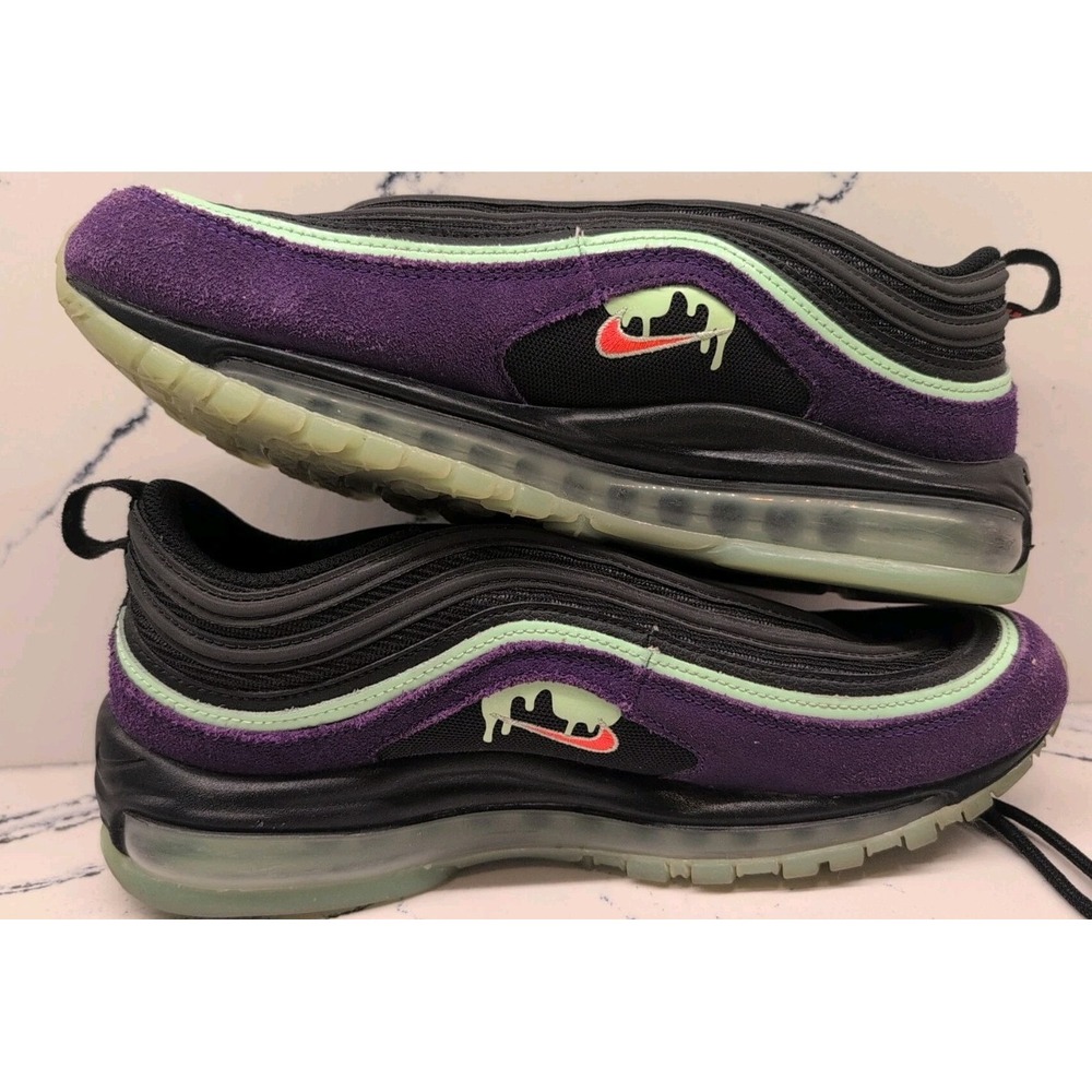 Nike Air Max 97 Halloween Slime Purple Men's Shoes Sneakers Size 9 - Picture 4 of 9